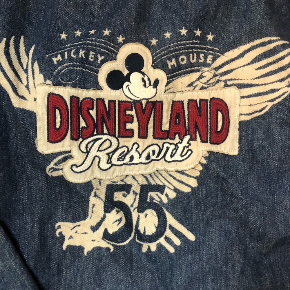 Disneyland Resort Jean Jacket Large Mickey Mouse